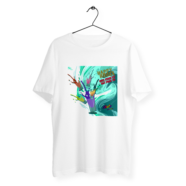 Image back T-shirt - Happy Hours - Shots