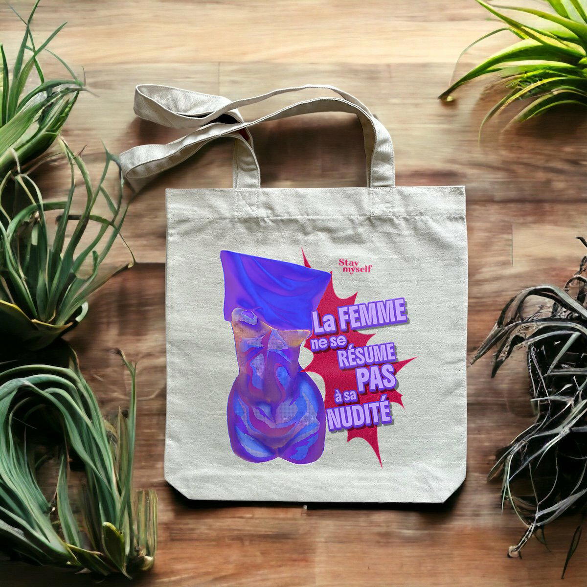 Image front Tote-bag - STATUER no excuses - PWR