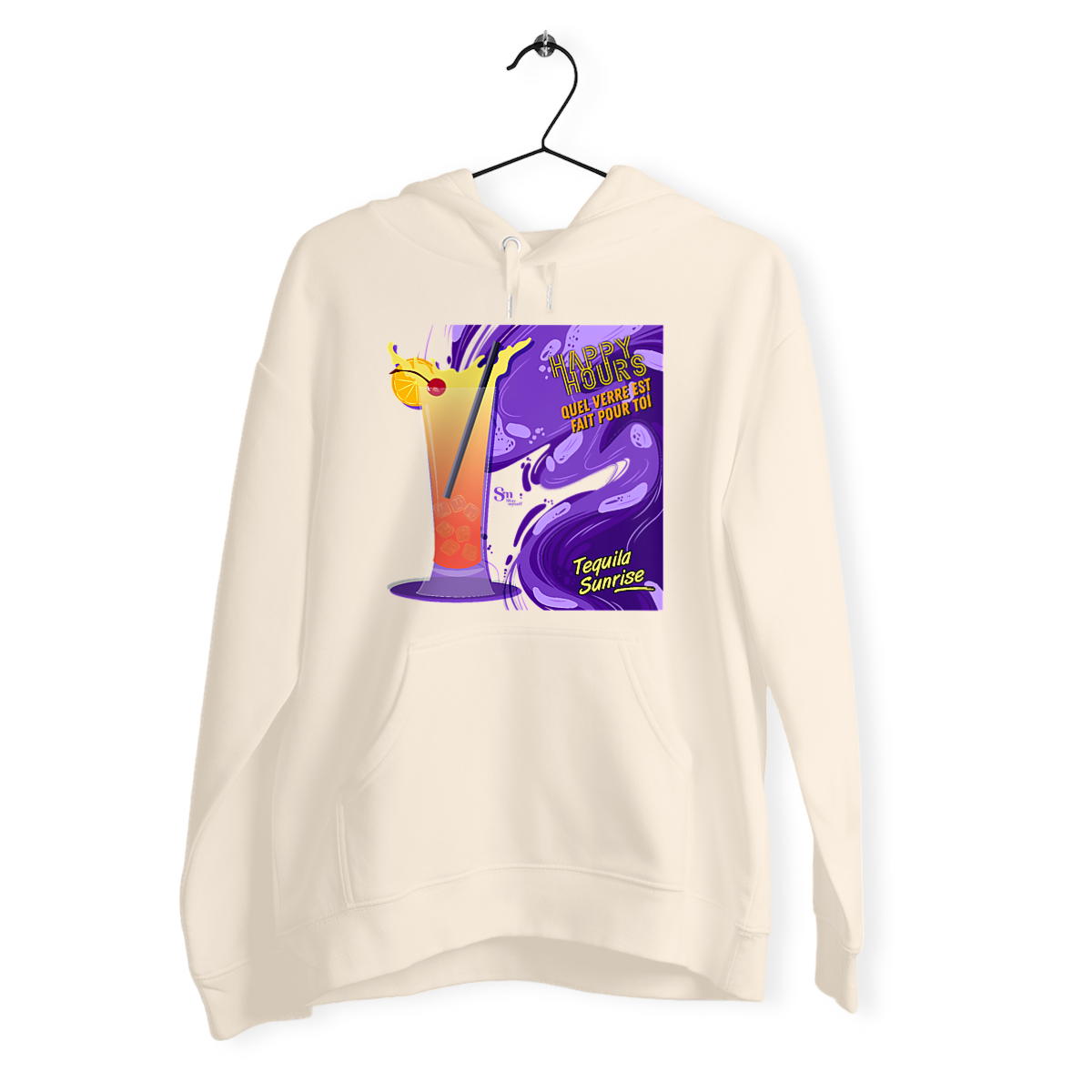 Image back Sweat épais - Happy Hours - Tequila Sunrise