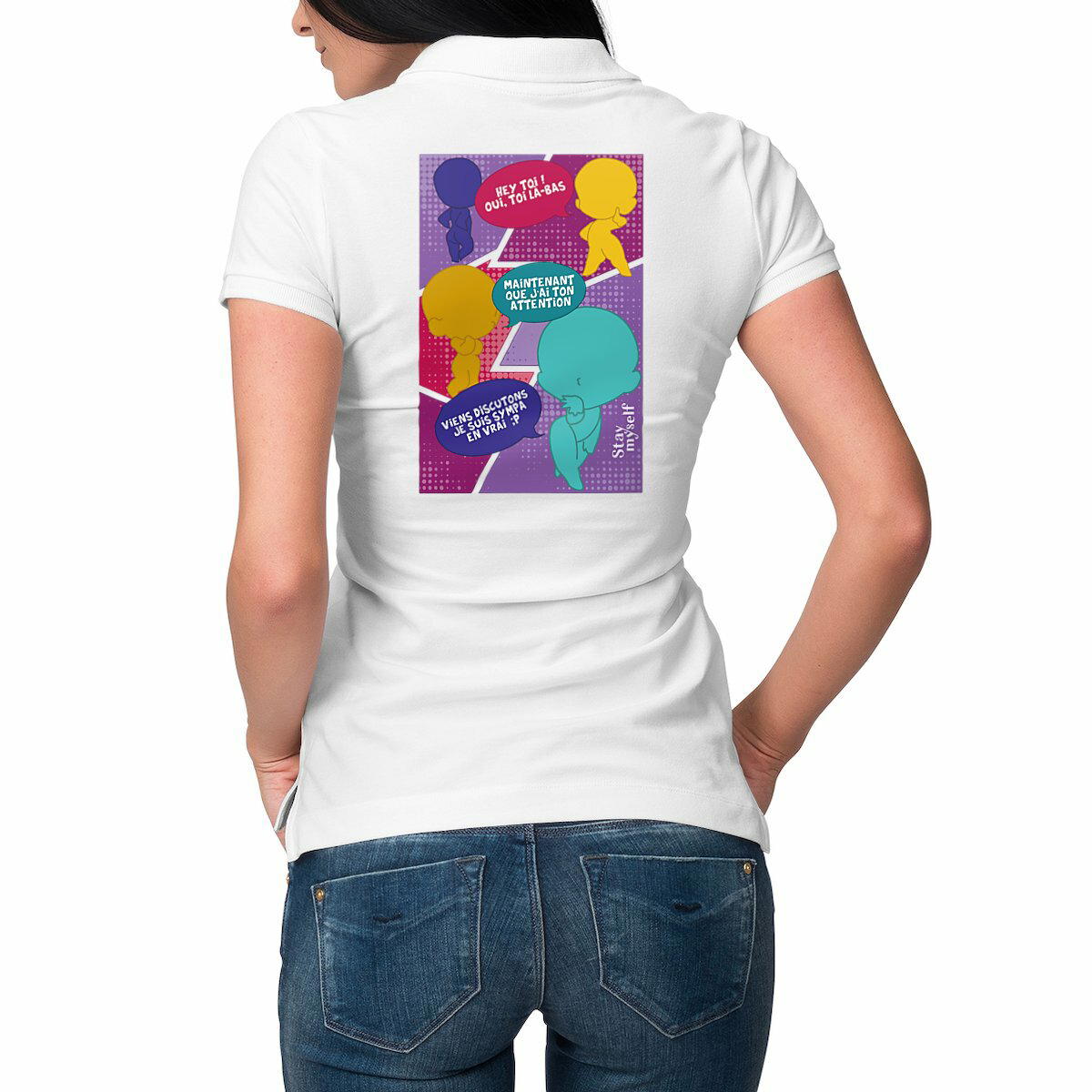 Image front Polo Femme - BD - Divas