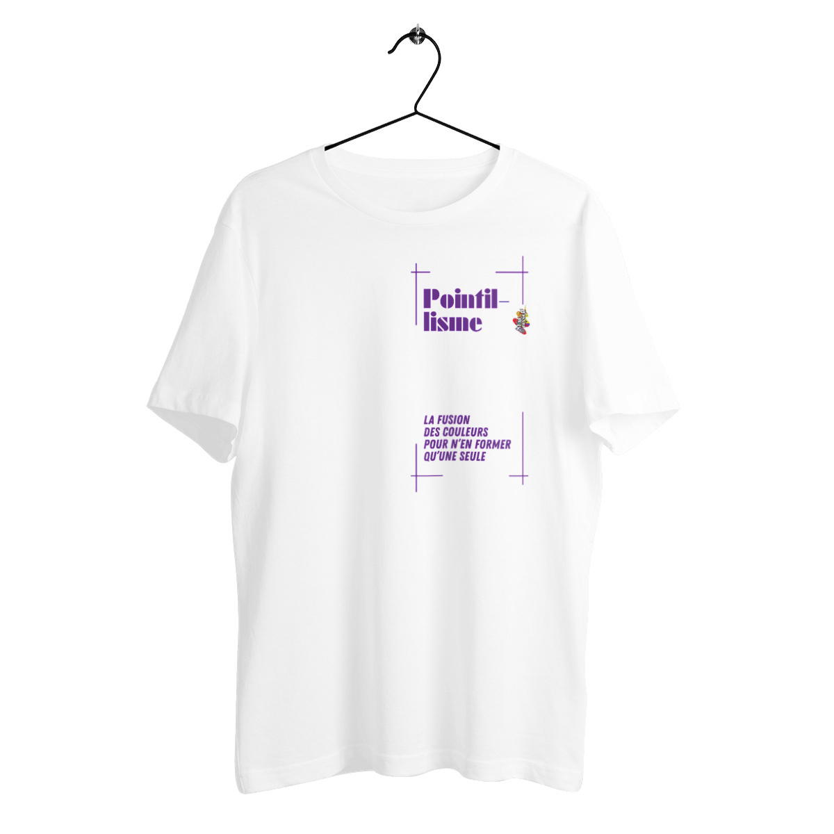 Image back T-shirt épais - Tableau 3D - Fusion Coloré