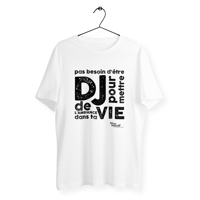 Image back T-shirt - DJ black