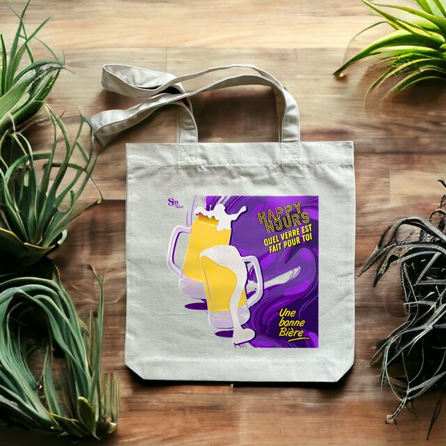 Image front Tote-bag - Happy Hours - Bière