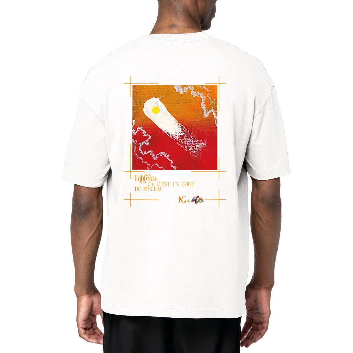 Image front T-shirt Oversize - Tableau - Coup de Pinceau