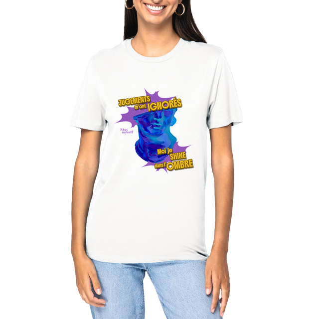 Image front T-shirt épais - STATUER no excuses - Shine Only