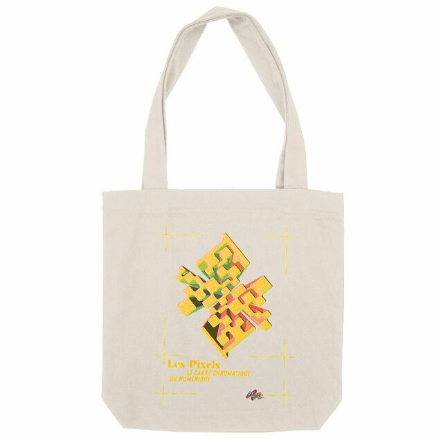 Image back Tote-bag - Tableau 3D - Carré Chromatique