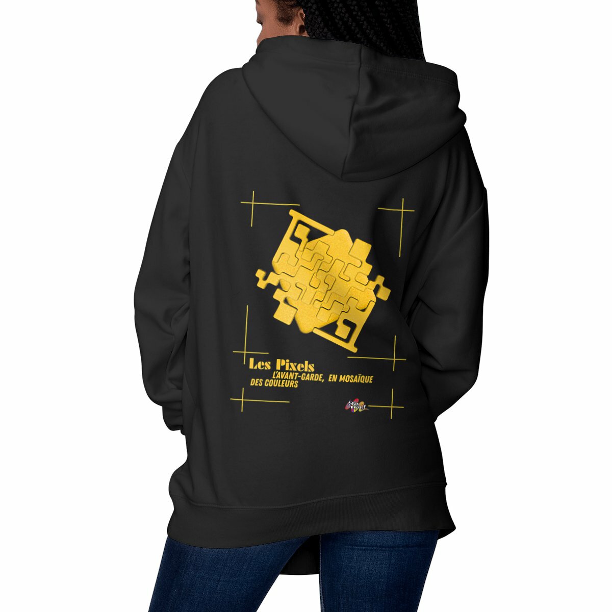 Image front Sweat épais - Tableau 3D - Mosaïque de Pixels