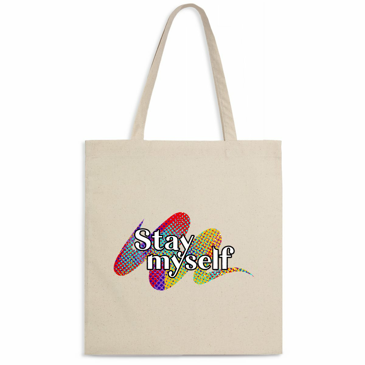 Image back Tote-bag léger - Stay myself Signature 