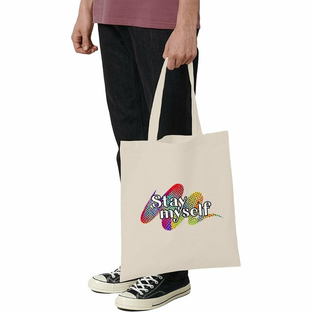 Image front Tote-bag léger - Stay myself Signature 