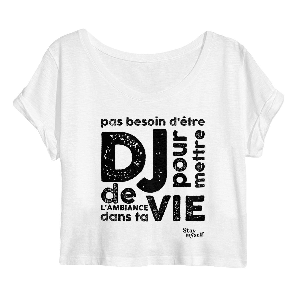 Image back Crop Top - DJ Black