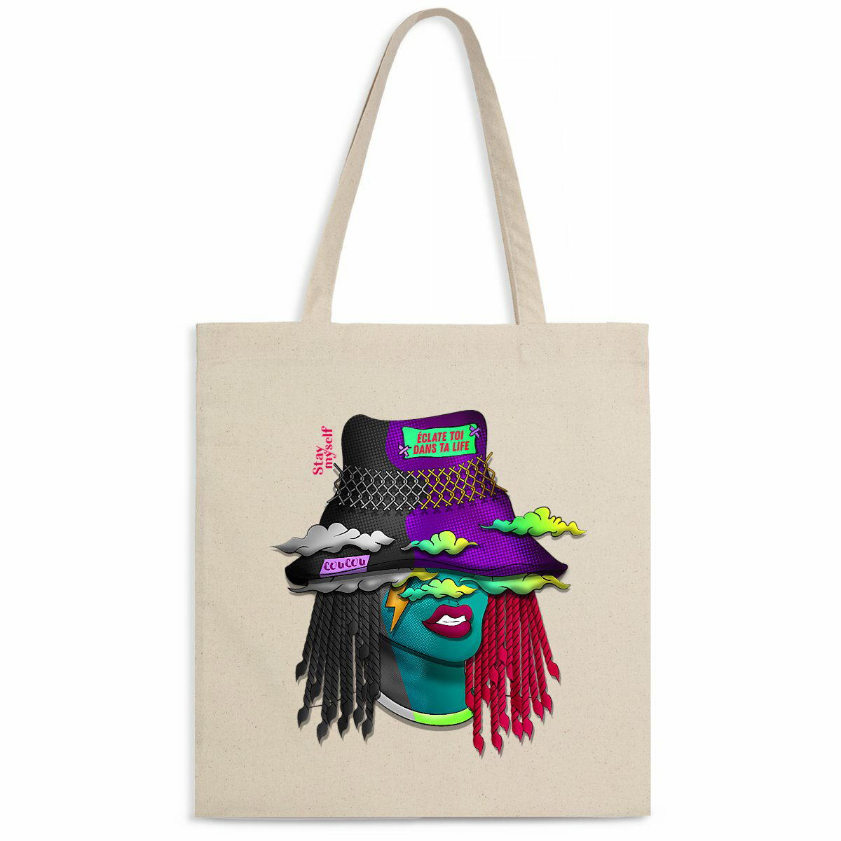 Image back Tote-bag léger - Color ta Life