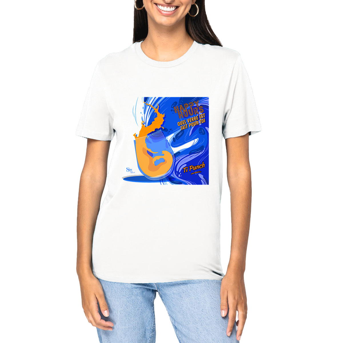 Image front T-shirt épais - Happy Hours - Ti Punch