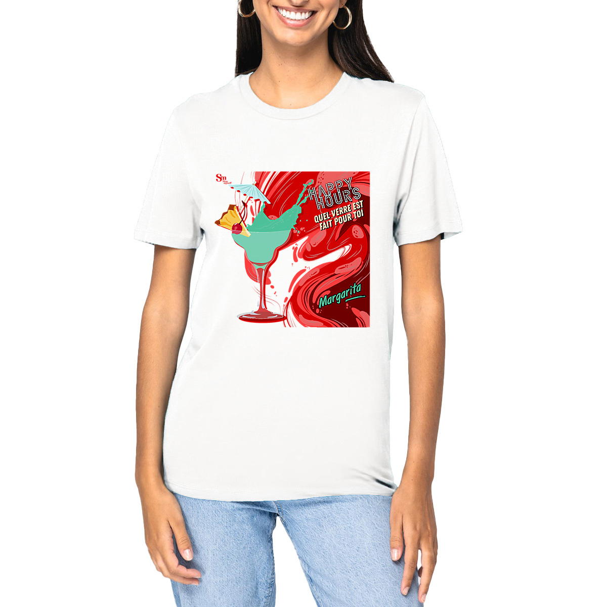 Image front T-shirt épais - Happy Hours - Margarita