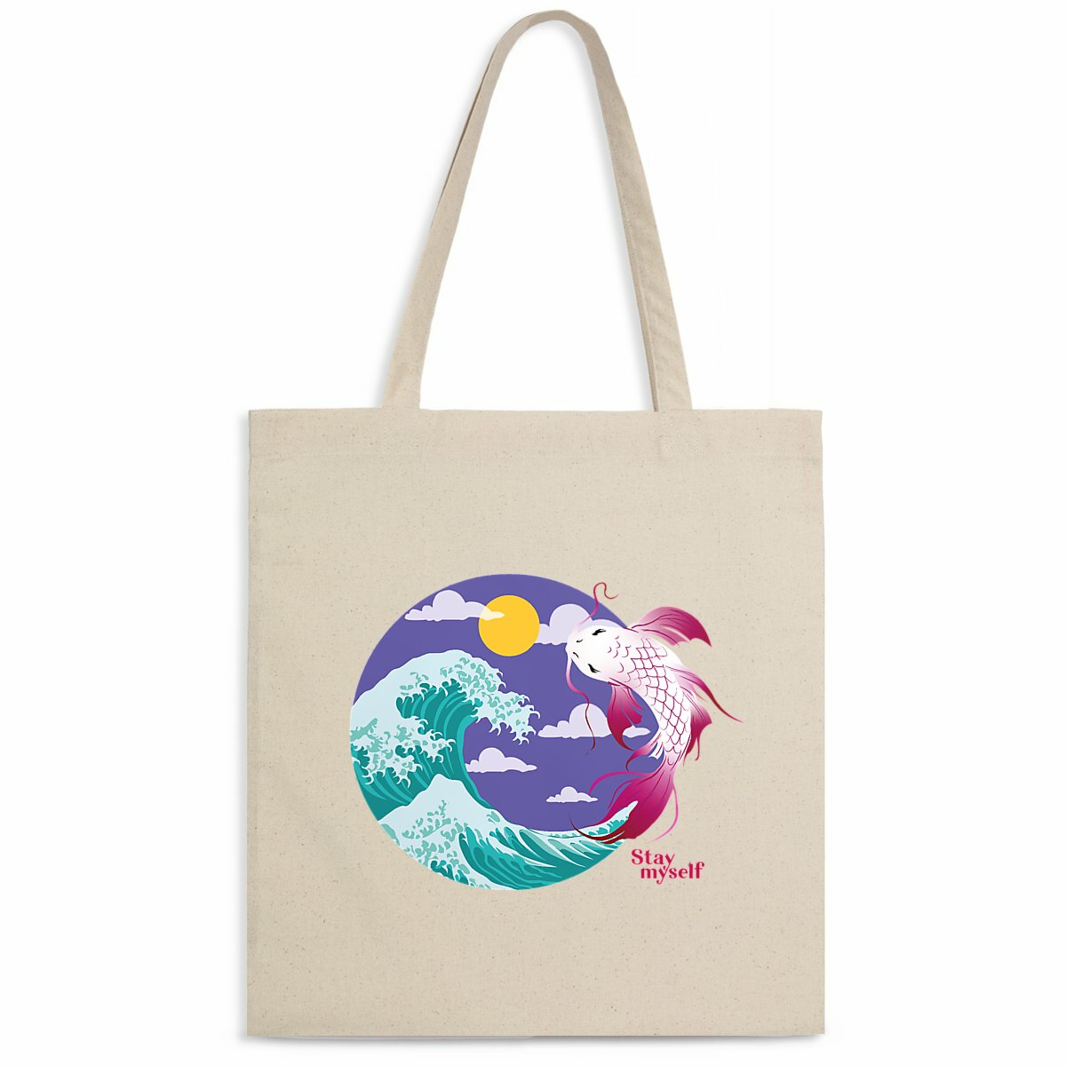 Image back Tote-bag léger - Circle Carpe Koi