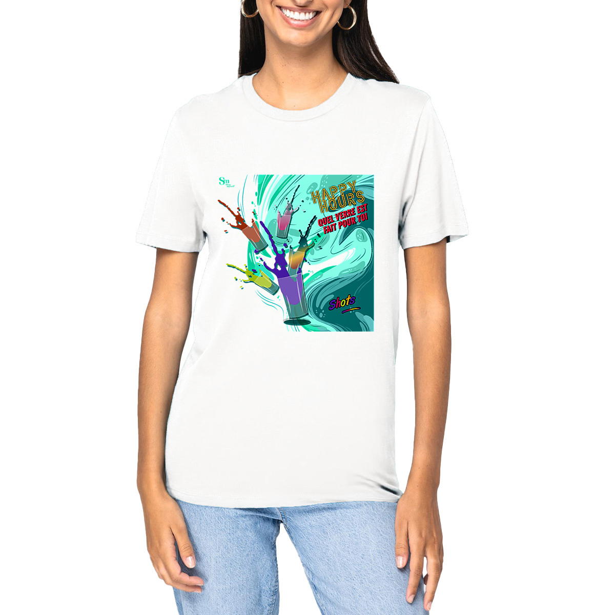 Image front T-shirt épais - Happy Hours - Shots