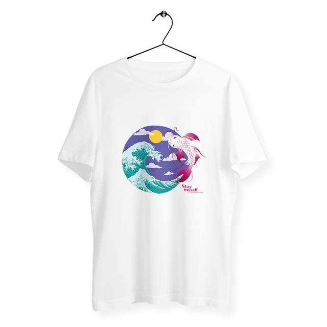 Image back T-shirt - Circle Carpe Koi