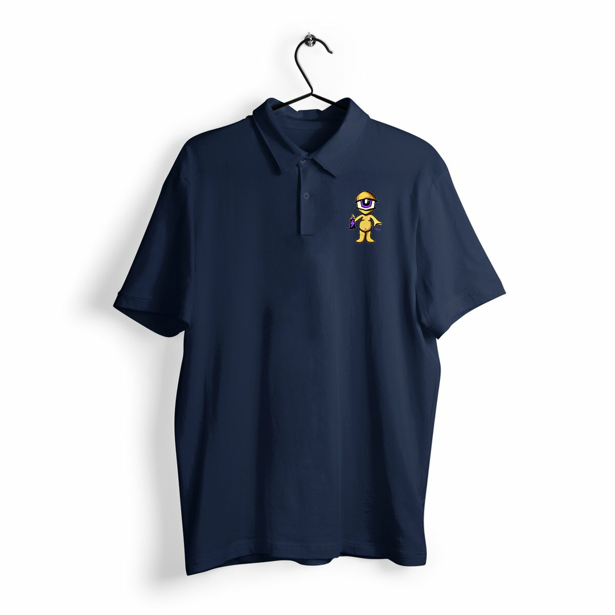 Image back Polo Homme - Cyclope yellow