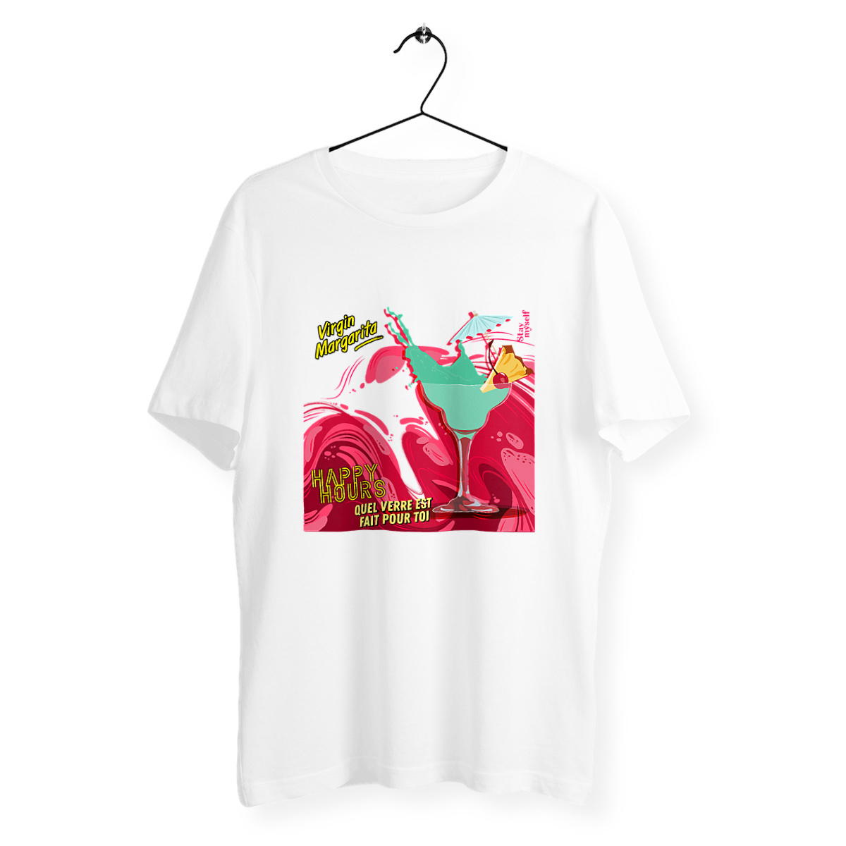 Image back T-shirt - Happy Hours Mocktails - Virgin Margarita