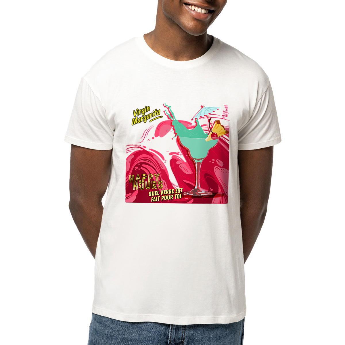 Image front T-shirt - Happy Hours Mocktails - Virgin Margarita