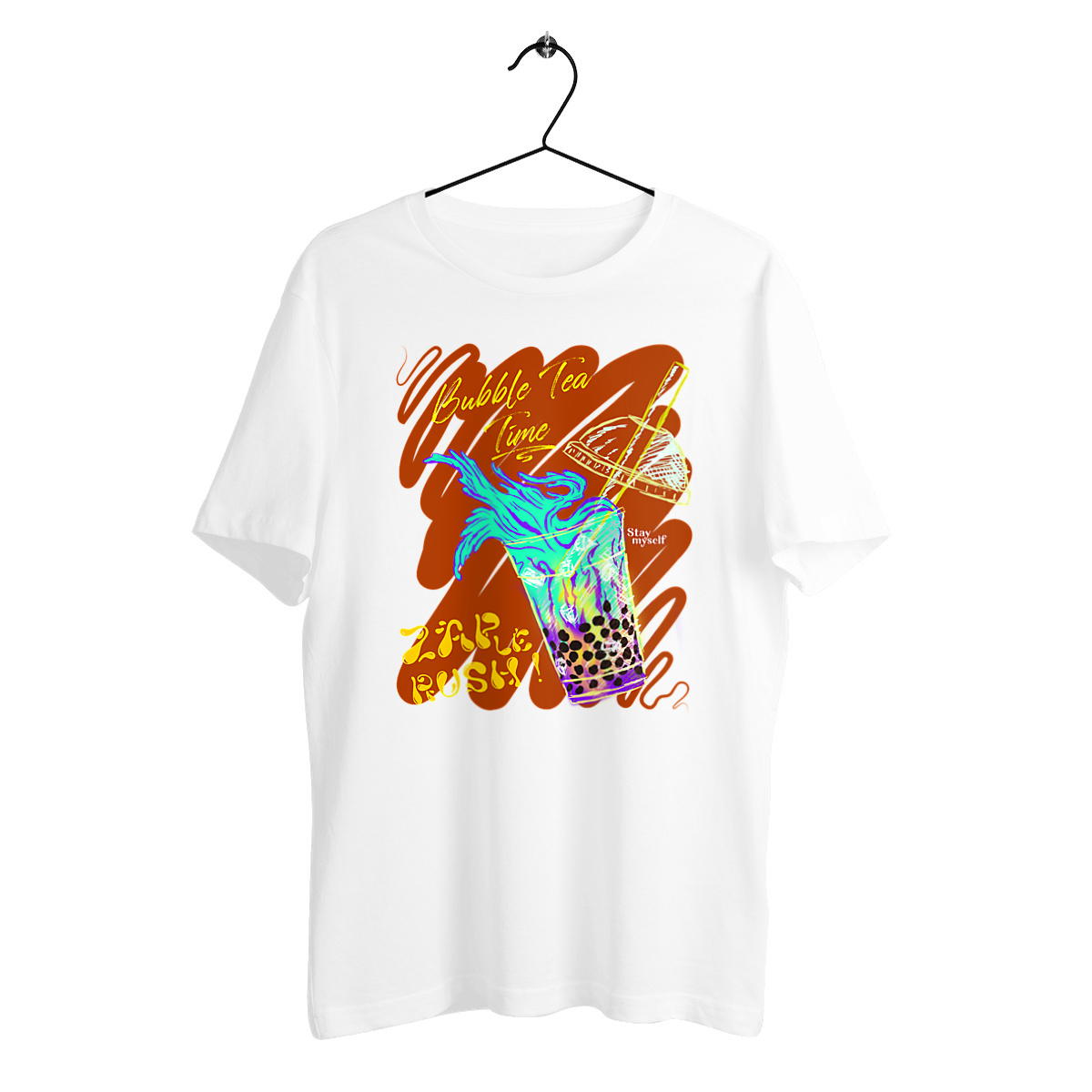 Image back T-shirt épais - ZAP le Rush - Bubble Tea Time