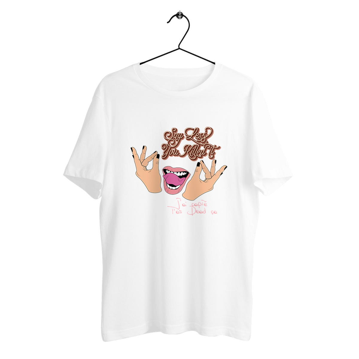 Image back T-shirt épais - You Killed it - pink