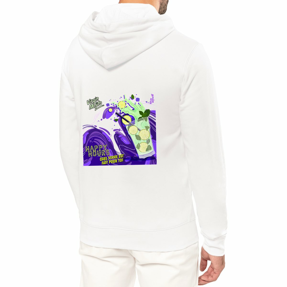 Image front Sweat à capuche - Happy Hours Mocktails - Virgin Mojito