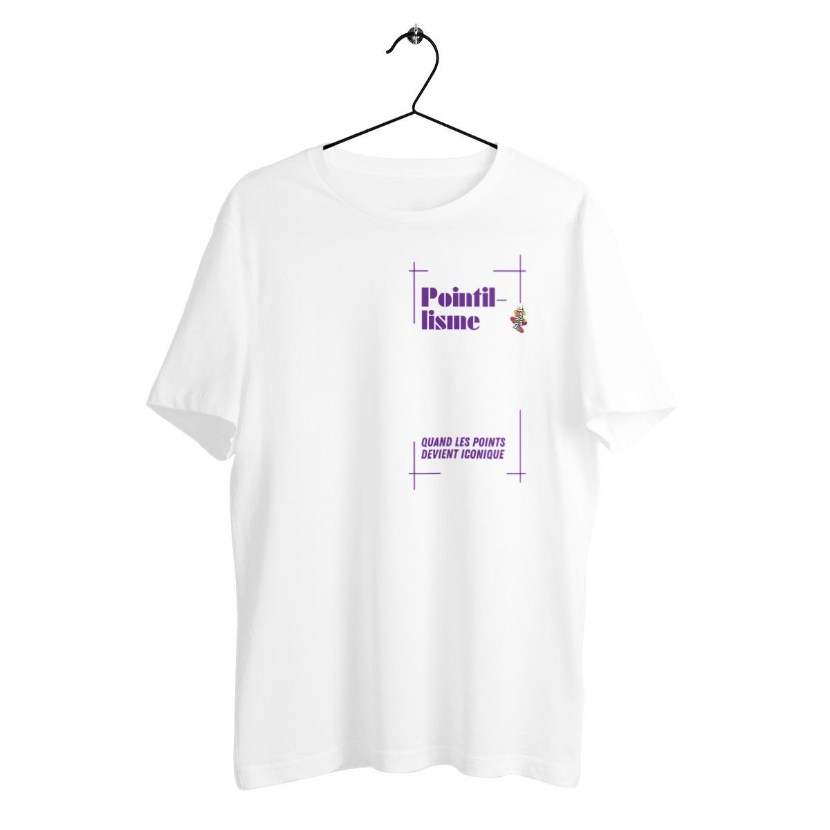 Image back T-shirt épais - Tableau 3D - Points Iconiques