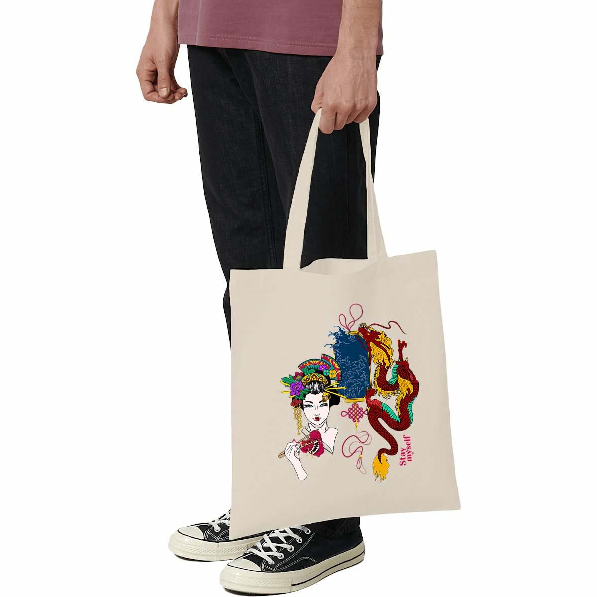 Image front Tote-bag léger - Traditionnel Japonais