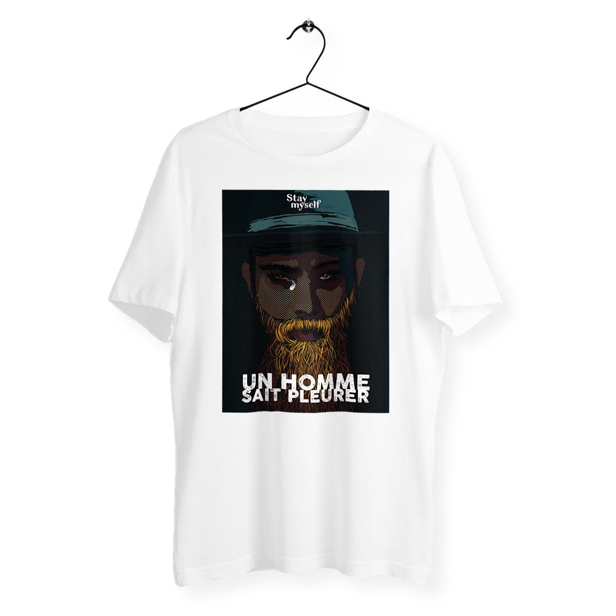 Image back T-shirt - Un homme sait pleurer