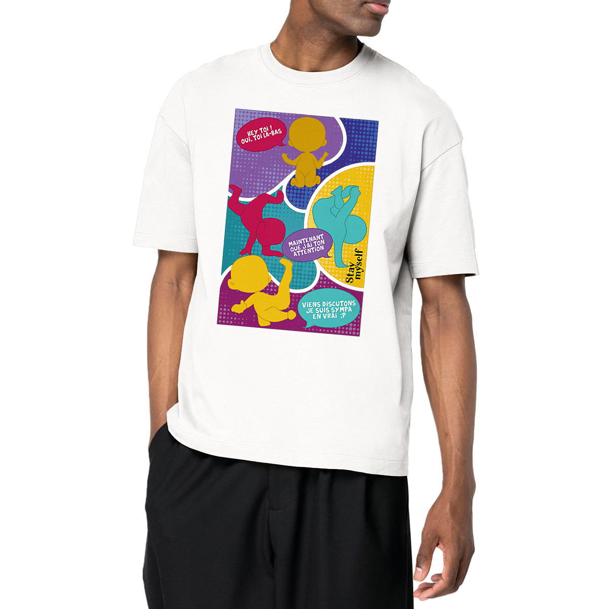 Image front T-shirt Oversize - BD - Dancefloor