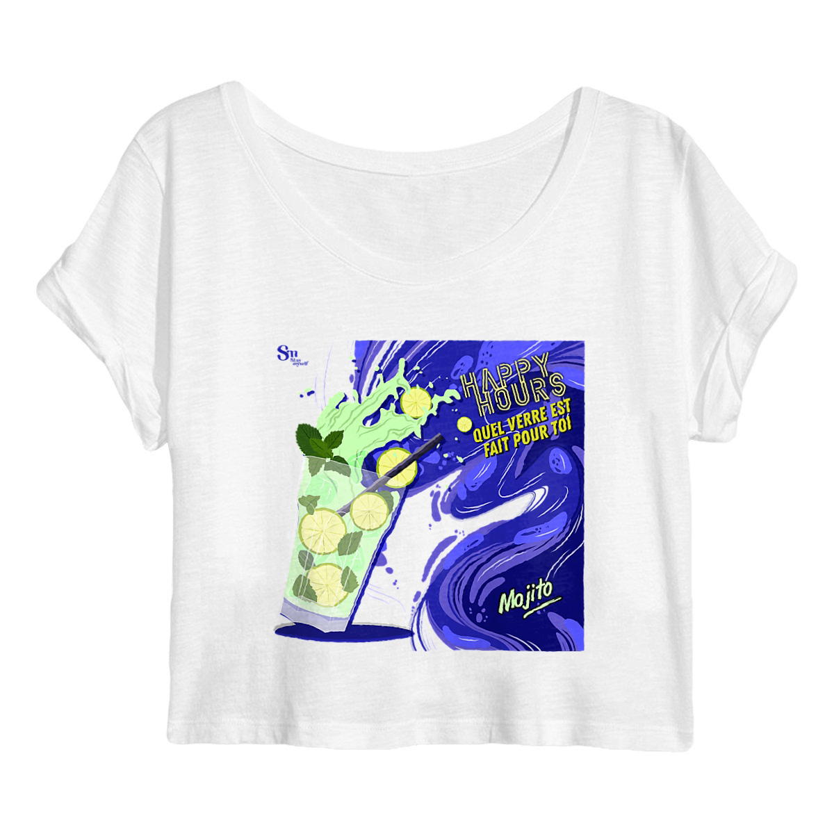 Image back Crop Top - Happy Hours - Mojito