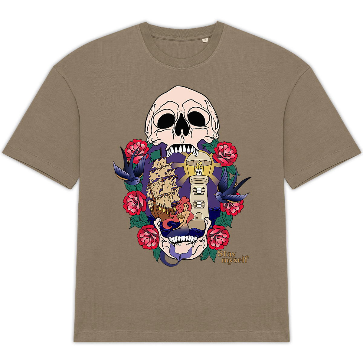 Image back T-shirt Oversize - Traditionnel Américain