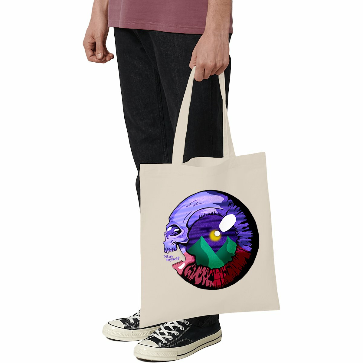 Image front Tote-bag léger - Eye Skull