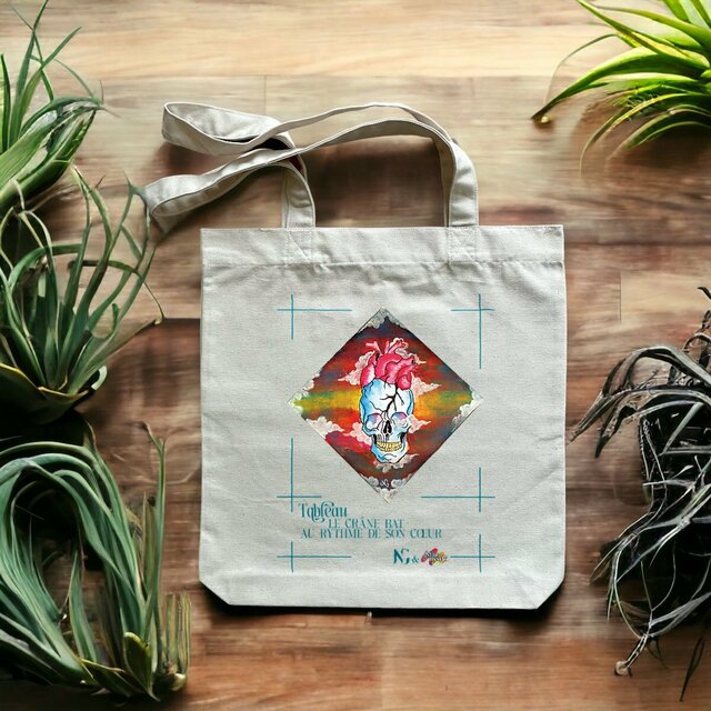 Image front Tote-bag - Tableau - Au Rythme du Cœur