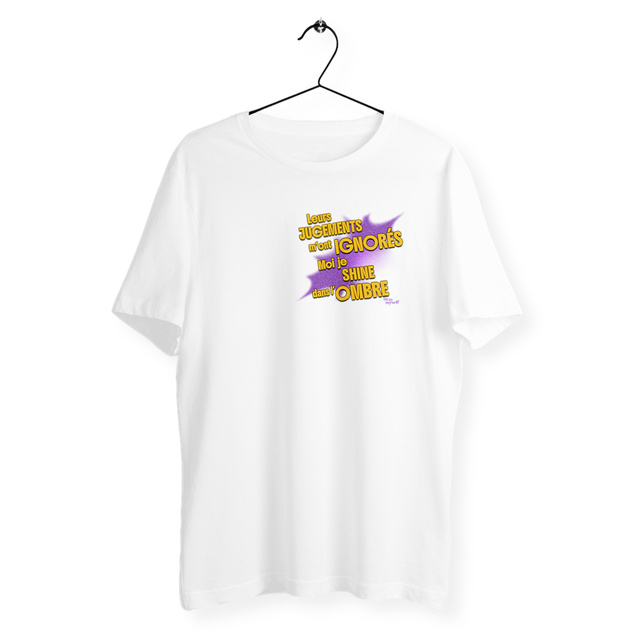 Image back T-shirt - STATUER no excuses - Shine Only