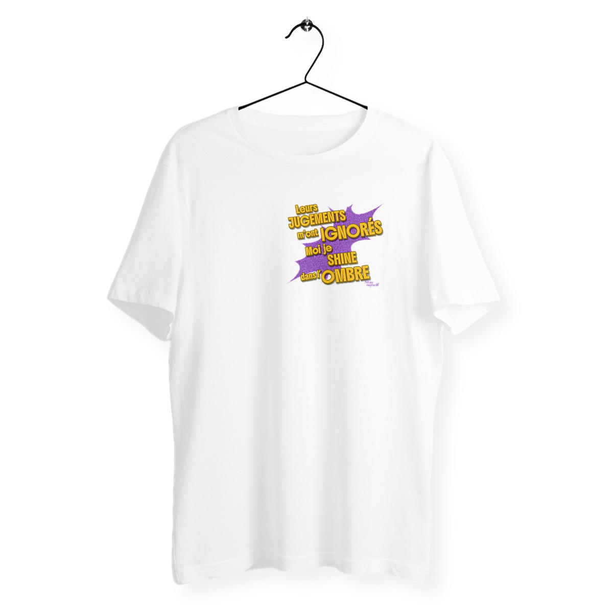 Image back T-shirt - STATUER no excuses - Shine Only