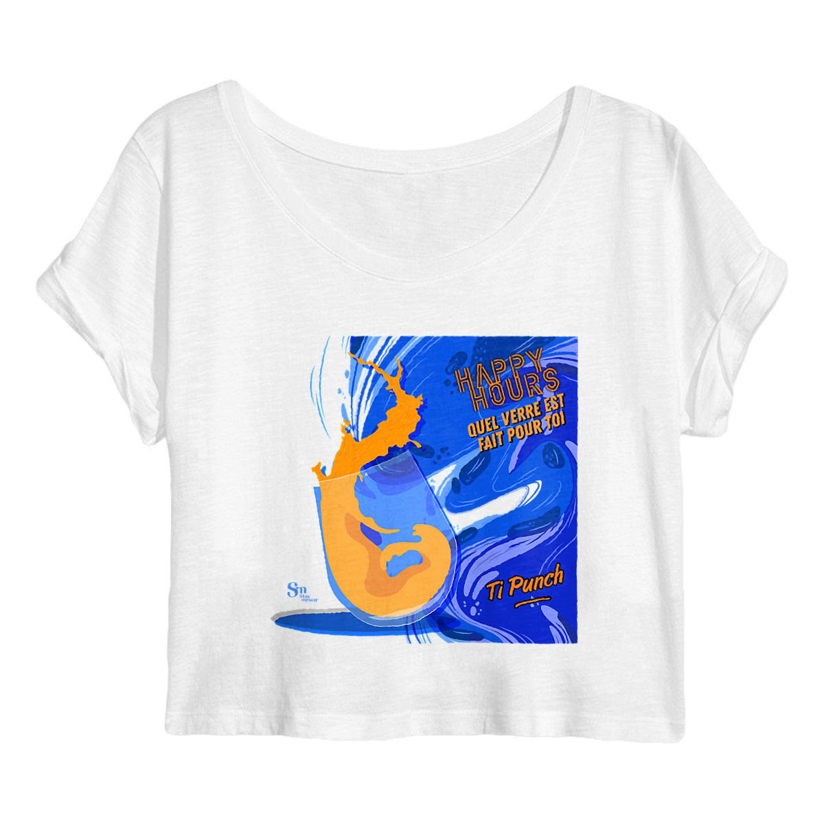 Image back Crop Top - Happy Hours - Ti Punch