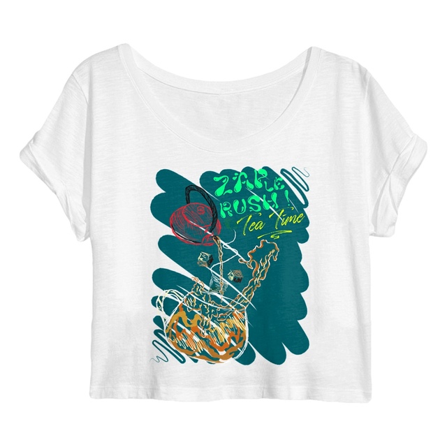 Image back Crop Top - ZAP le Rush - Tea Time
