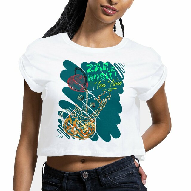 Image front Crop Top - ZAP le Rush - Tea Time