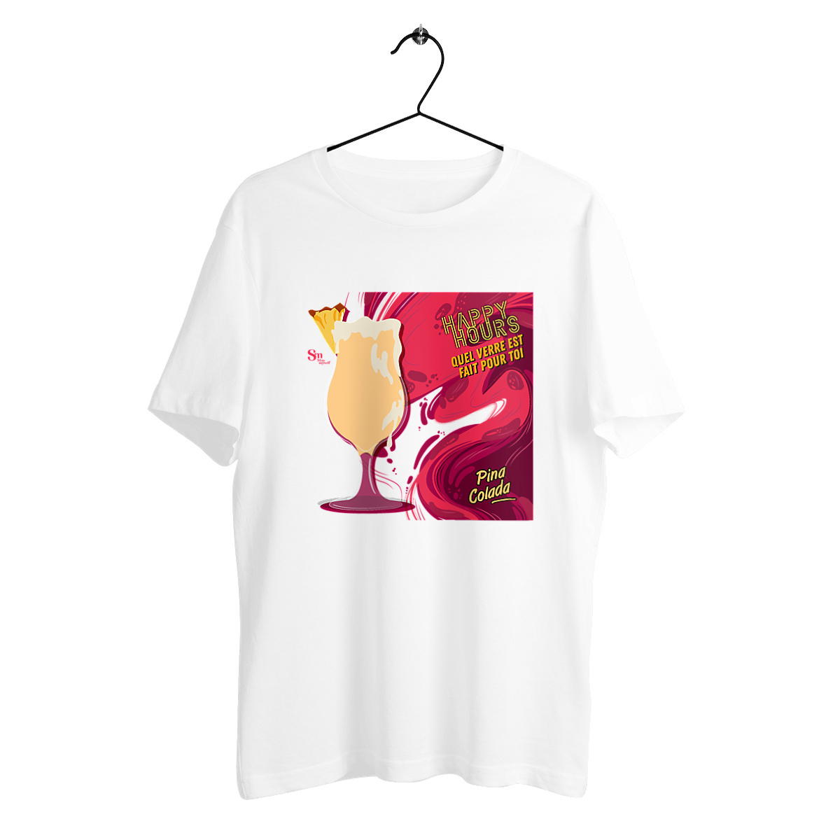 Image back T-shirt épais - Happy Hours - Pina Colada