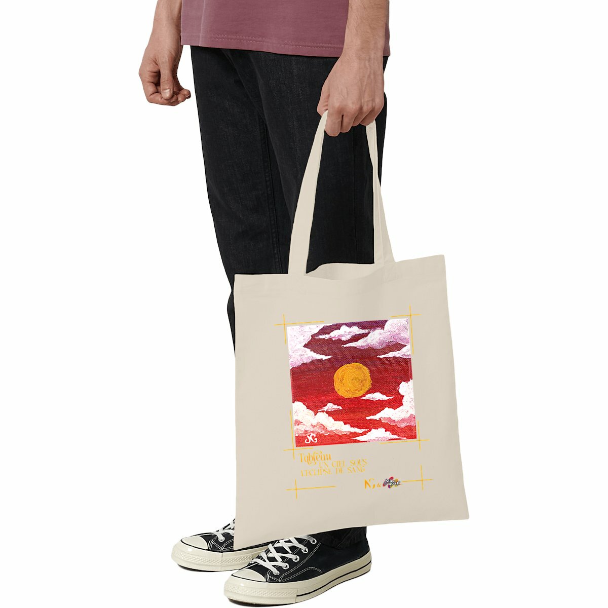 Image front Tote-bag léger - Tableau - Sous Eclipse