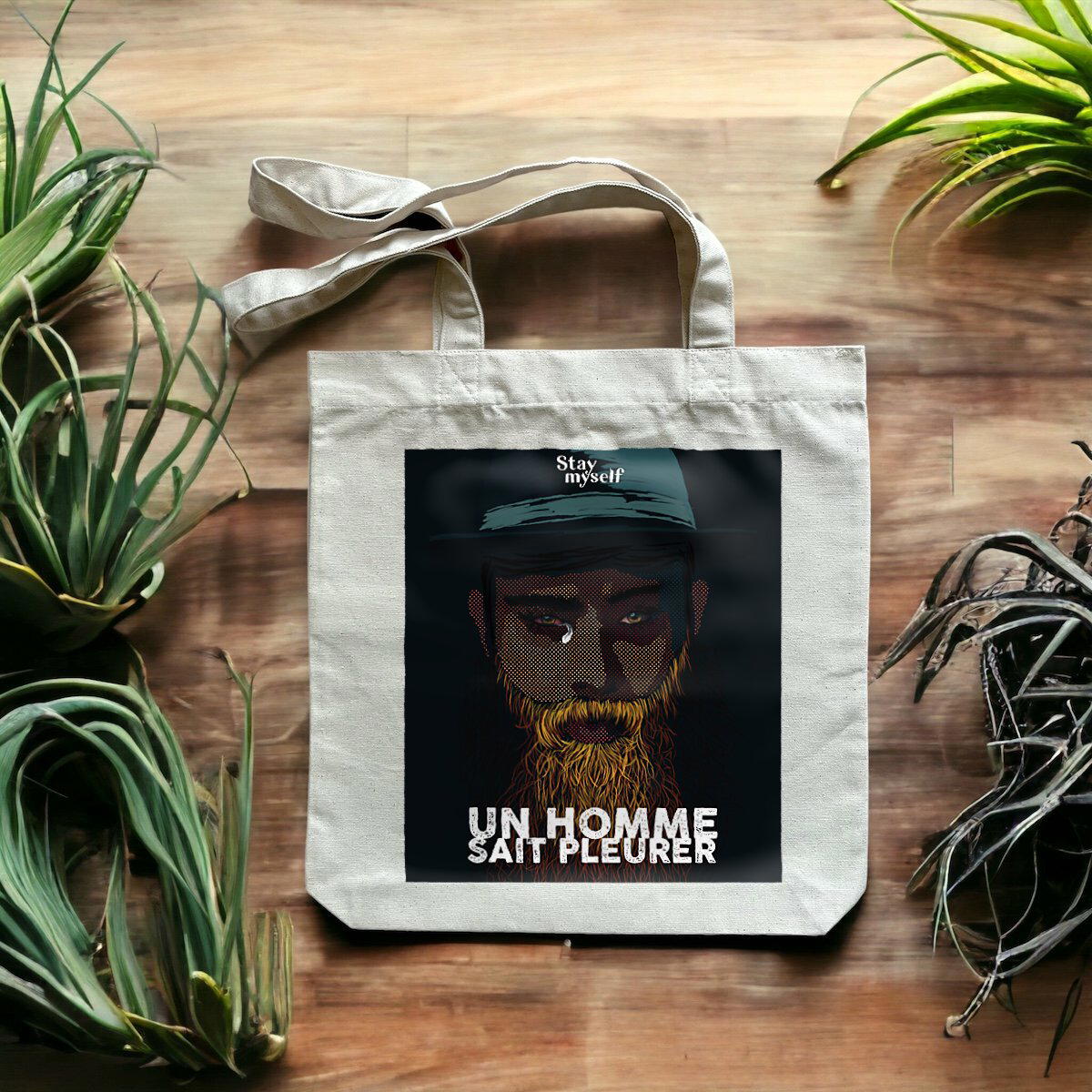 Image front Tote-bag - Un homme sait pleurer