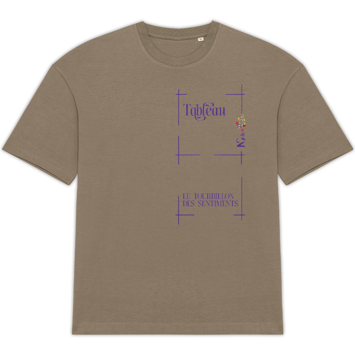 Image back T-shirt Oversize - Tableau - Tourbillon