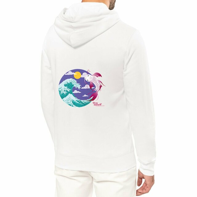 Image front Sweat à capuche - Circle Carpe Koi