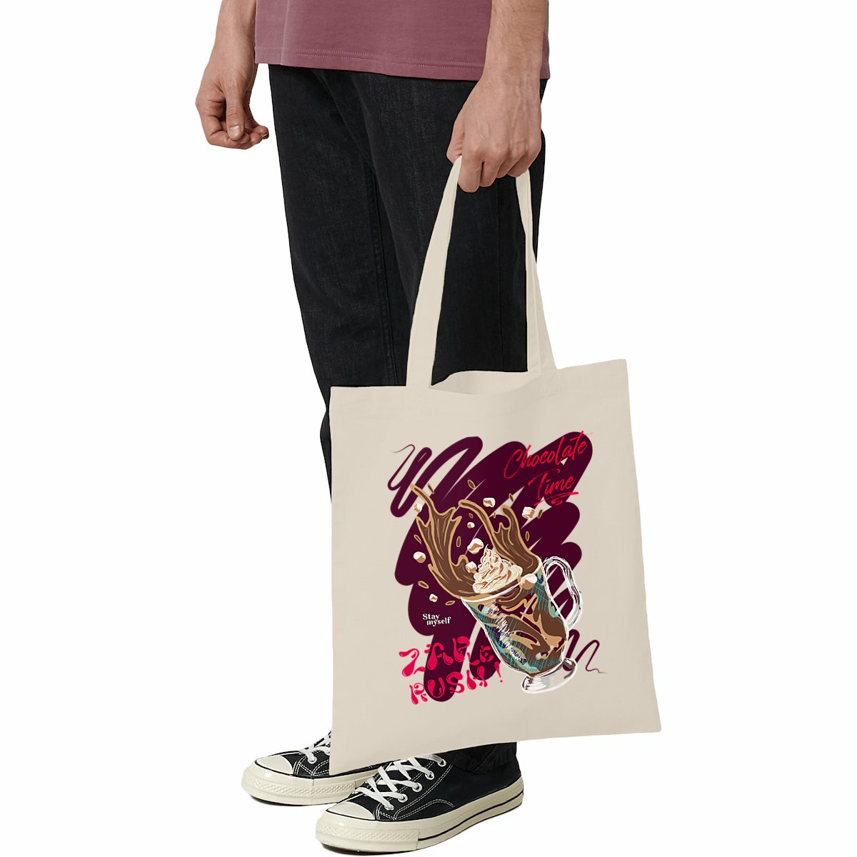 Image front Tote-bag léger - ZAP le Rush - Chocolate Time