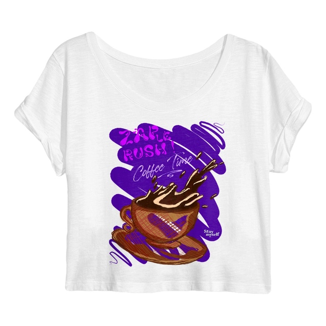 Image back Crop Top - ZAP le Rush - Coffee Time
