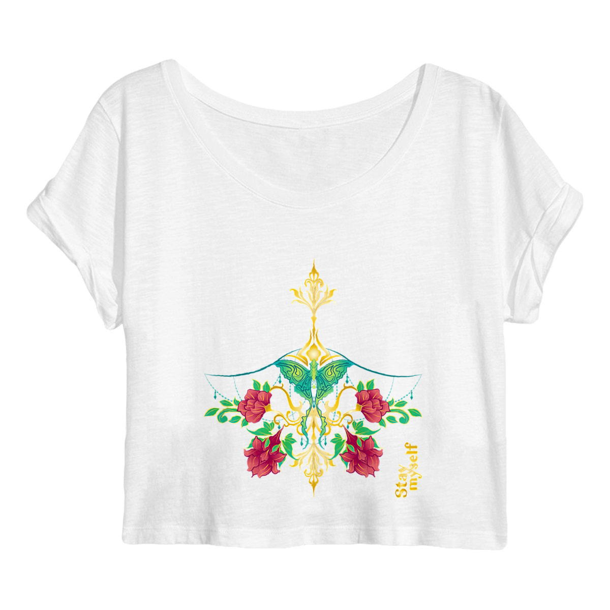 Image back Crop Top - Ornamental Jewelry