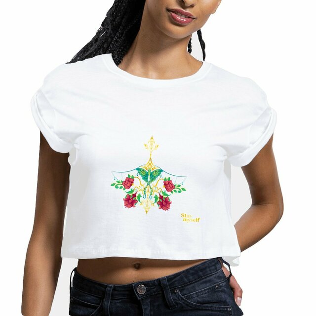 Image front Crop Top - Ornamental Jewelry
