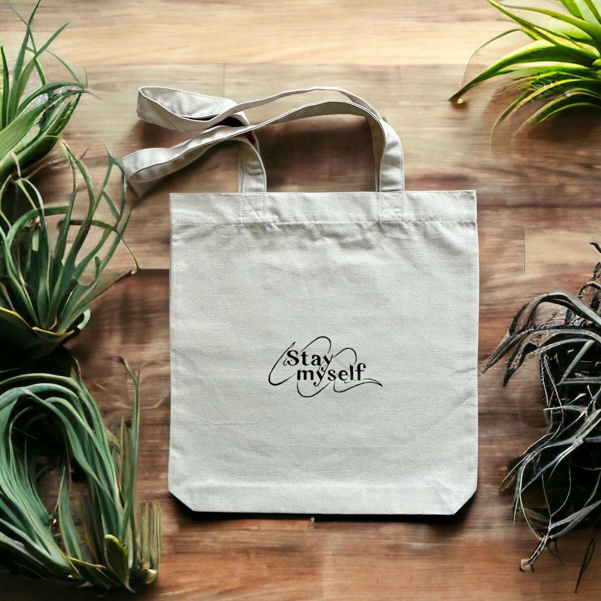 Image front Tote-bag - Stay myself Linéa Black