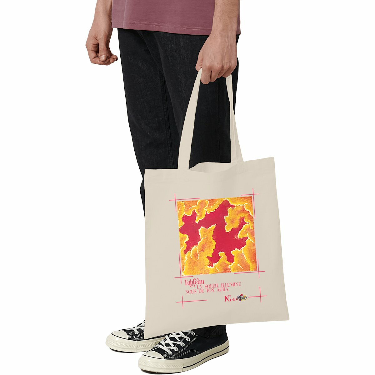 Image front Tote-bag léger - Tableau - Aura Illuminé